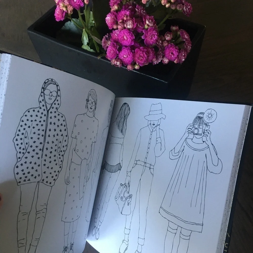 Paris Street Style coloring book for grownups